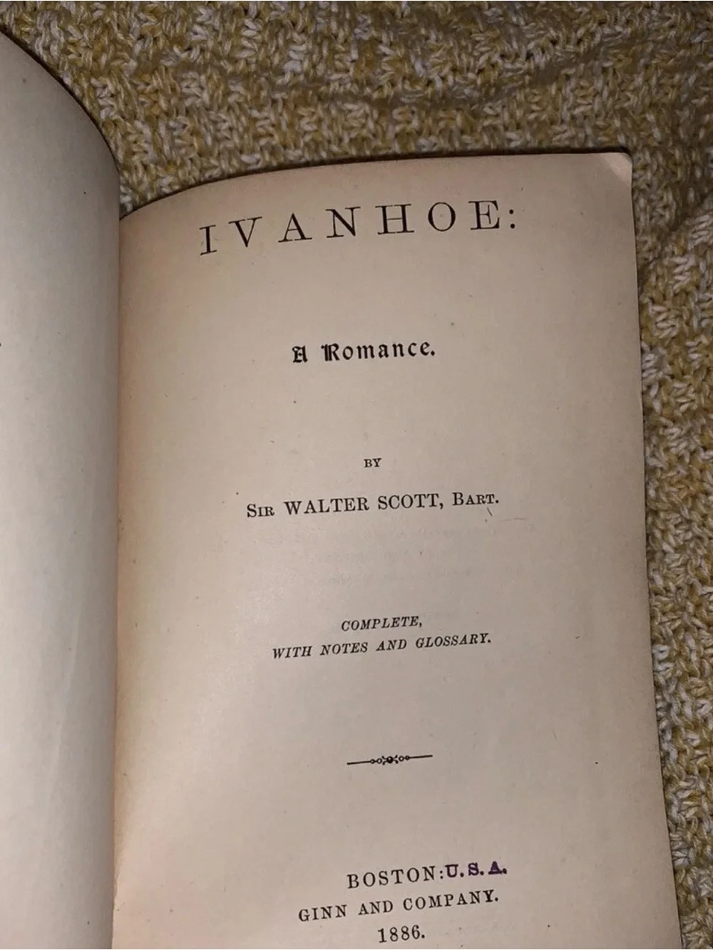 Classics for Children - Ivan H - Ginn & Company Antique book